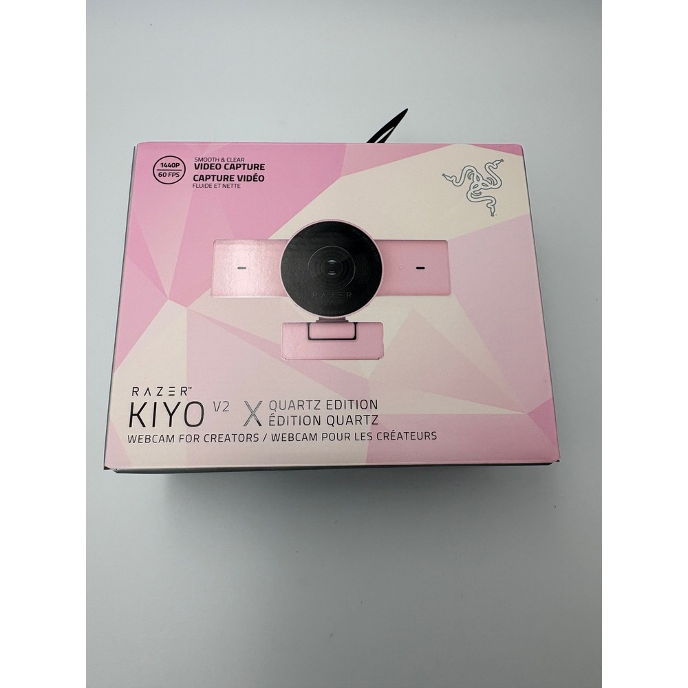Razer Kiyo X V2 Quartz Edition Webcam 1440p 30FPS 1080p 60FPS Pink RZ19-05380200